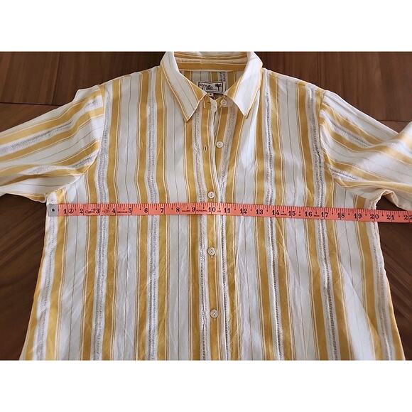 Millie Resort And Travel Alyse Top in Citrus & White Stripe Size Small NWT - Picture 8 of 8
